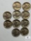 10 1948 BU Jefferson Nickels From BU Roll