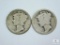 1919 P-D-S Mercury Dimes