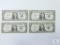Four Sequential 1957 $1.00 Silver Certificates Crisp UNC
