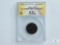 ANACS Graded 1804 Draped Bust Half Cent VF35 Details - C-8 Spiked Chin, Scratched