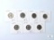Group of Seven 1959 Jefferson Nickels
