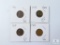Group of Four Mixed Lincoln Wheat Cents