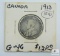 1913 Canada Quarter (G-VG)