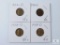 Group of Four 1950s Lincoln Wheat Cents