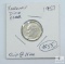 1957 Roosevelt Dime Error Clip at 11:00