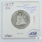 1877 CC (VG+) Seated Liberty Quarter with 
