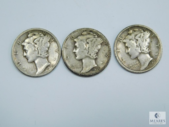 1935 P-D-S Mercury Dimes