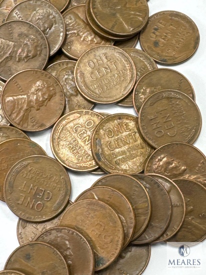 Approximately Four Rolls Wheat Cents