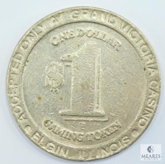 Grand Victoria Casino, Elgin ILL, $1.00 Gaming Token
