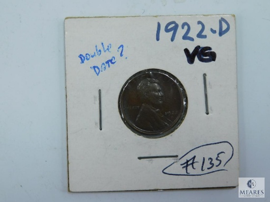 1922-D VG, Lincoln Cent
