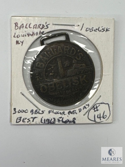 Ballard's Louisville KY, Obelisk, Best Flour, 3000 BBLS Flour Per Day, Vintage Watch FOB