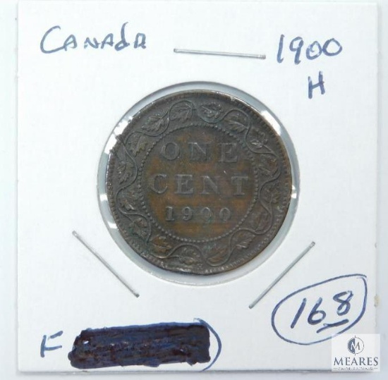 1900-H Canada Large Cent, F