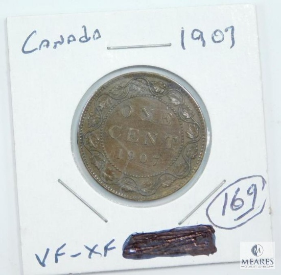 1907 Canada Large Cent, VF-XF