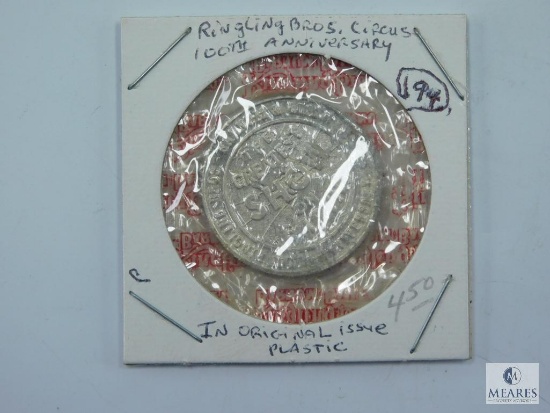 Ringling Brothers Circus 100th Anniversary Token In Original Issue Plastic
