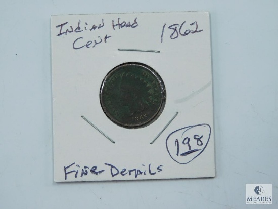 1862 Indian Head Cent, Fine-Details