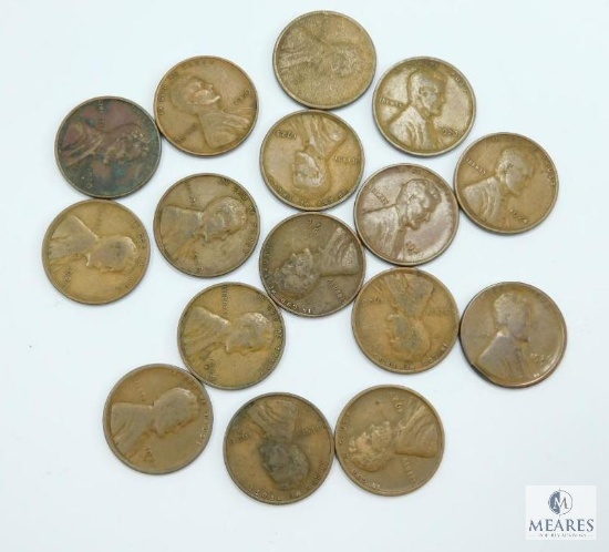 Lincoln Cents 1923, 24, 26 P-D, 27 P-D-S, 25 P-D-S, 30 P-D-S, 38 P-D-S