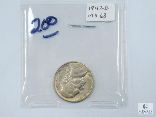 1942-D MS 63 Jefferson Nickel
