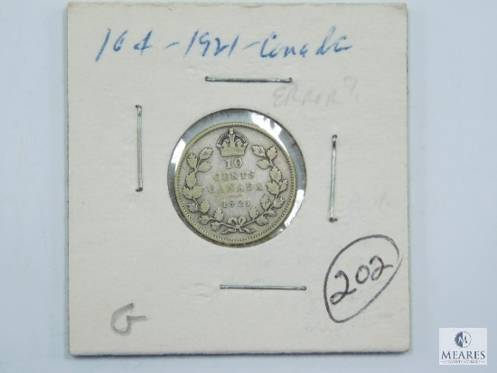 1921 Canada Dime