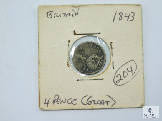 1843 Great Britain Four Pence (Gloat)