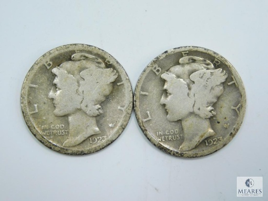 1923 P-S Mercury Dimes