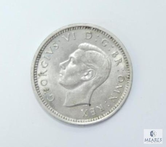 1938 AU Silver Three Pence Great Britain