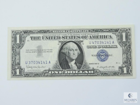 1957B $1.00 Silver Certificate, Crisp UNC