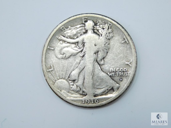 1916-D Walking Liberty Half, Fine