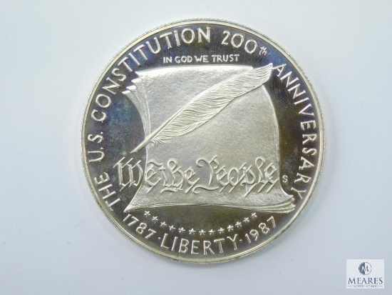 1987-S Deep Cameo Proof Constitution Commem. Silver Dollar