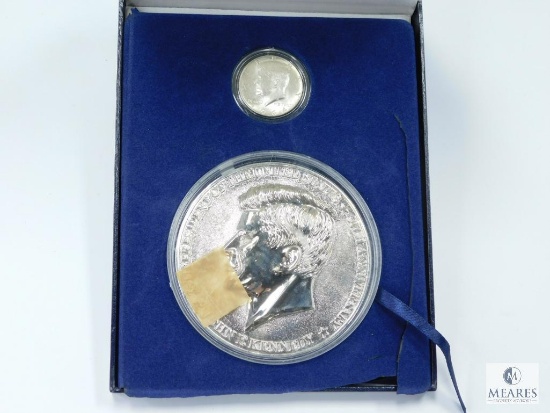 1964 Kennedy Half & 2014 50th Anniv. 1/2 Pound .999 Silver Enriched Kennedy Proof