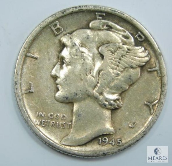 1945 Micro S Mercury Dime