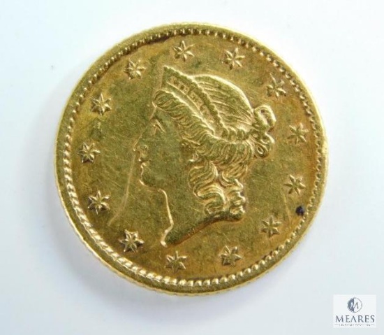 1853 Liberty Head Type 1 $1 Gold Coin