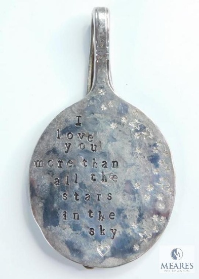Silver Plate Love Token - Potential Hobo Jewelry