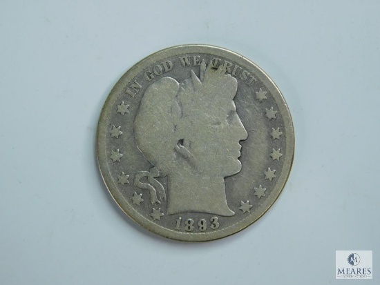 1893-S Barber Half Dollar