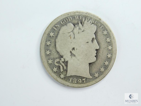 1897-S Barber Half Dollar