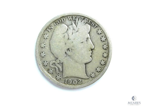 1902-S Barber Half Dollar