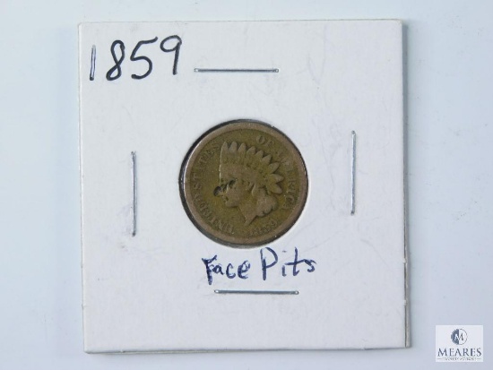 1859 Indian Head Cent - Face Pitting