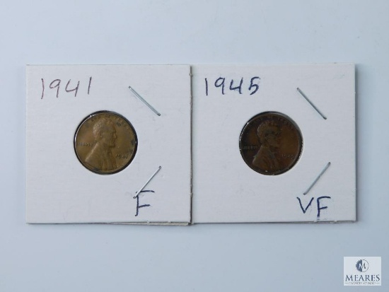 1941 and 1945 Lincoln Wheat Cents