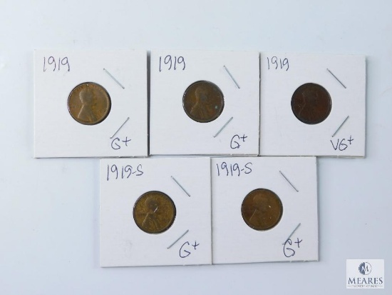 1919 and 1919-S Lincoln Wheat Cents