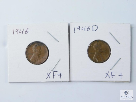 1946 and 1946-D Lincoln Wheat Cents