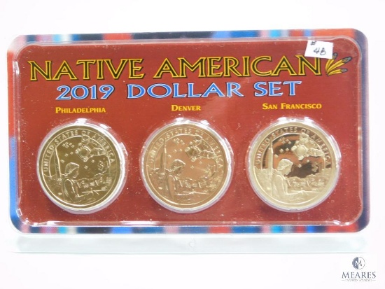 2019 P&D Gem BU Sacagawea Dollars & 2019-S Deep Cameo Proof