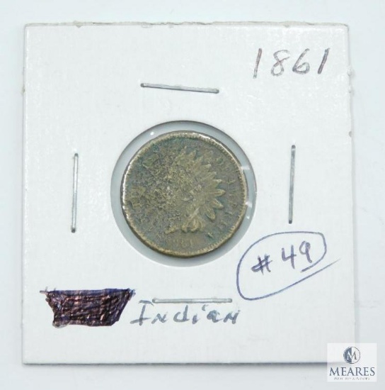 1861 Indian Head Cent, Rough