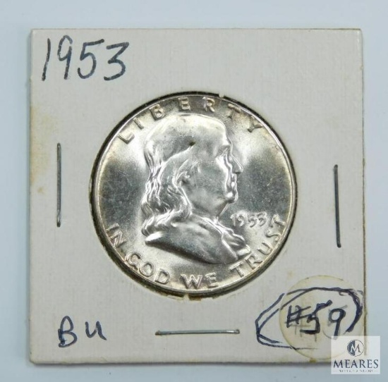 1953 Franklin Half, BU