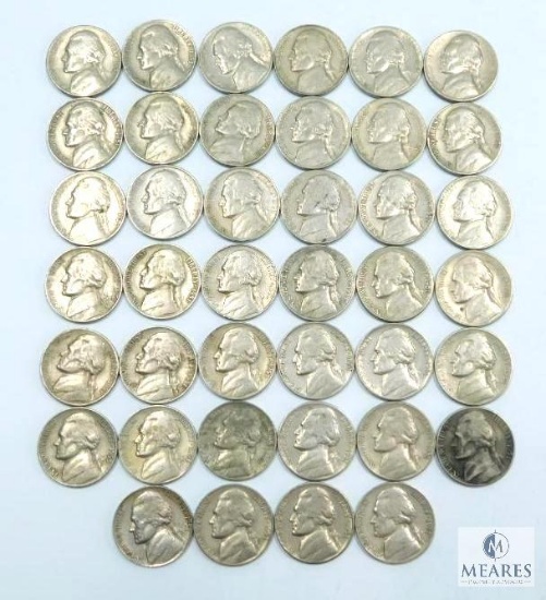 Roll (40) 1951-S Jefferson Nickels