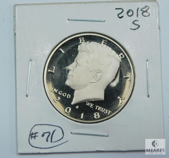 2018-S Deep Cameo Proof Kennedy Half Dollar