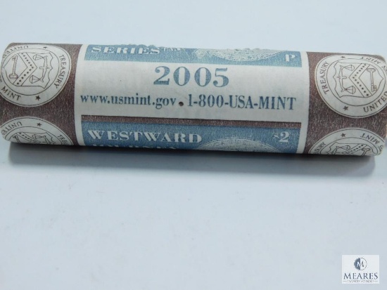 Roll (40) 2005-P Jefferson Nickels, Bison, BU Bank Wrapped, Never Opened