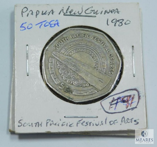 2 Papua New Guinea 50 Tora 1980 South Pacific Festival of Arts Comm. & 1991 South Pacific Games Comm