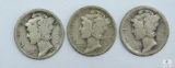 1925 P-D-S Mercury Dimes