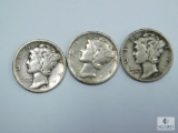 1937 P-D-S Mercury Dimes