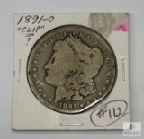 1891 Morgan Dollar Possible Straight Clip Error at 4-5:00