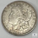 1921 Morgan Dollar Error, Clip at 9:30, Scarce on Dollars, AU